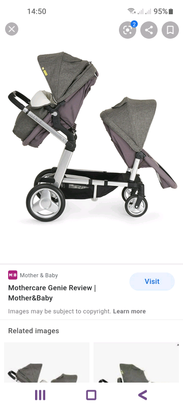 mothercare genie double pushchair